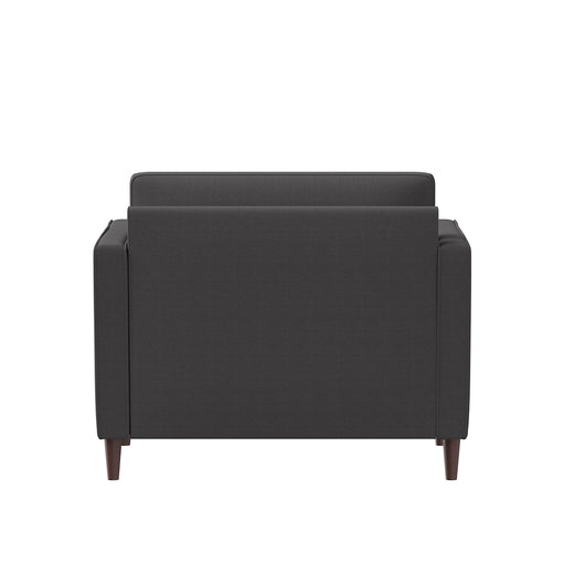 Lifestyle Solutions Lexington Armchair, 39.8" W x 31.1" D x 33.5" H, Heather Grey**New and assembled,dent from shipping**