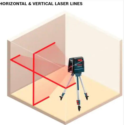 Bosch 30 ft. Cross Line Laser Level Self Leveling with 360 Degree Flexible Mounting Device and Carrying Pouch!! NEW IN BOX!!