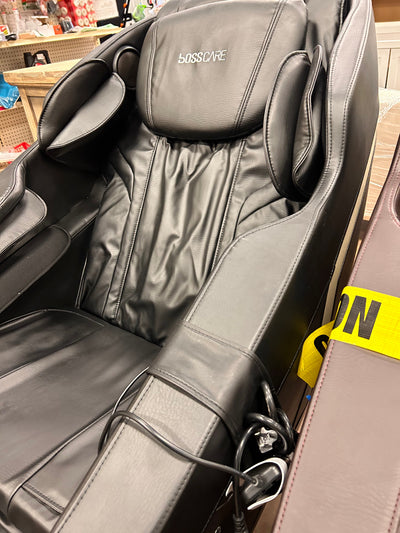BOSSCARE Assembled Massage Chair Recliner with Zero Gravity Full Body Massage Black!  -Brand new and assembled (Has some small scratches on the back side plastic, photos shown)
