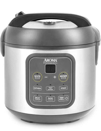 Aroma Housewares Professional 8-Cup (Cooked) / 2Qt. Digital Rice & Grain Multicooker (ARC-994SG), Gray- NEW IN BOX!!!