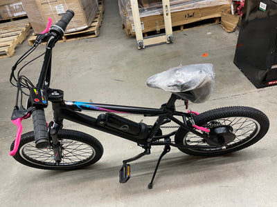 Kent 20 In. Torpedo Ebike Black and Pink, Electric Bicycle- brand new and assembled