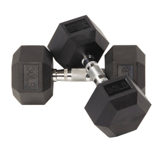 BalanceFrom Rubber Hex Dumbbells, 30 lbs Pair, Black- NEW IN BOX!!!!