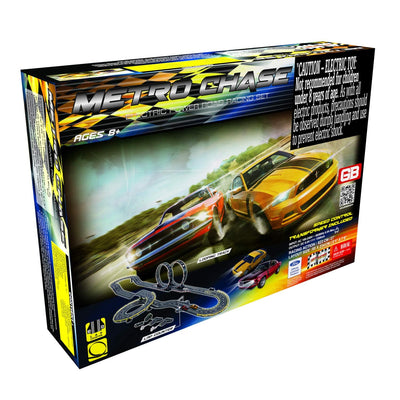 Golden Bright: Metro Chase Road Racing Set, Electric Powered, Includes, Power Intake Track, Lap Counter and Looping Sets, For Ages 8 and up**New in box**