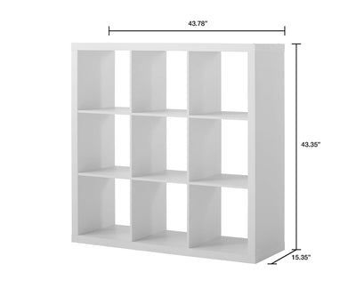 Better Homes & Gardens 9-Cube Storage Organizer, Textured White (new in the box)