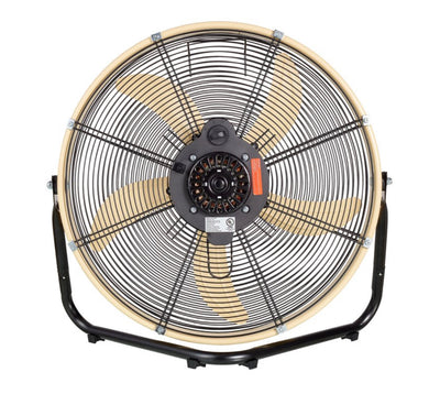 Kool-Flo 20-inch High Velocity Drum Fan with Wall Mount, Black/Sandstorm- NEW IN BOX!!!