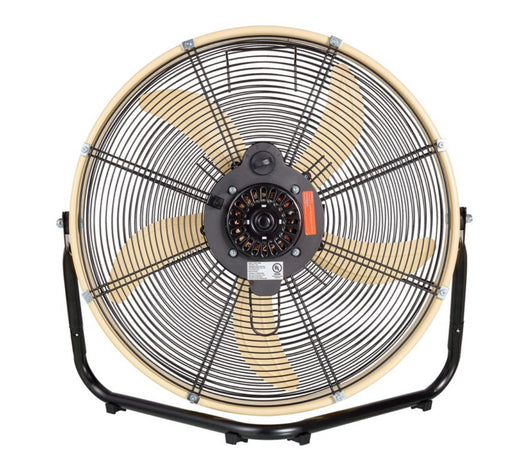 Kool-Flo 20-inch High Velocity Drum Fan with Wall Mount, Black/Sandstorm- NEW IN BOX!!!