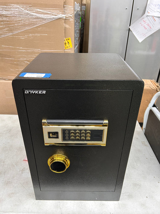 DNYKER Fireproof and Waterproof Safe Box, 2.05 Cubic Feet Digital Keypad Combination Lock Cabinet with Two Ways to Open, Black Anchoring Security Safe for Home Office Hotel**New**