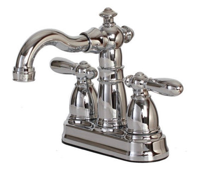 Hardware House 12-1354 Lavatory Bathroom Victorian Center Set Non-Metallic Faucet with Chrome Finish- NEW IN BOX!