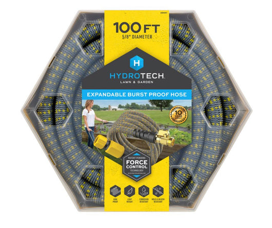HydroTech Burst Proof Expandable Garden Hose - Water Hose, 5/8 in Dia. x 100 ft.- NEW IN BOX!!!!