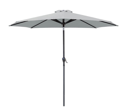 Lacoo 9' Grey Patio Umbrella Outdoor Market Table Umbrella with Push Button Tilt, 8 Sturdy Ribs- NEW IN BOX!!!!