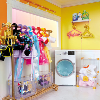 Rainbow High House – 3-Story Wood Doll House (4-Ft Tall & 3-Ft Wide), Fully Furnished Fashion Dollhouse, Working Hot Tub, Shower, Elevator, 50+ Accessories, Gift Toy for Kids Ages 6 7 8+ to 12 Years**New in box**