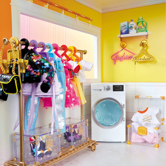 Rainbow High House – 3-Story Wood Doll House (4-Ft Tall & 3-Ft Wide), Fully Furnished Fashion Dollhouse, Working Hot Tub, Shower, Elevator, 50+ Accessories, Gift Toy for Kids Ages 6 7 8+ to 12 Years**New in box**