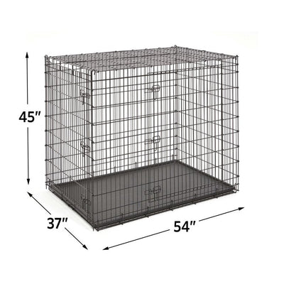 MidWest Homes For Pets XX-Large Double Door Wire Dog Crate, 54"**New in Box**