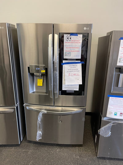 LG 24 cu. ft. Smart wi-fi Enabled InstaView™ Door-in-Door® Counter-Depth Refrigerator with Craft Ice™ Maker LRFVC2406S- new / scratch and dent unit