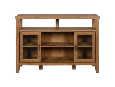 52" Wood TV Stand High Boy Buffet, Barn wood Brown- NEW IN BOX!!!