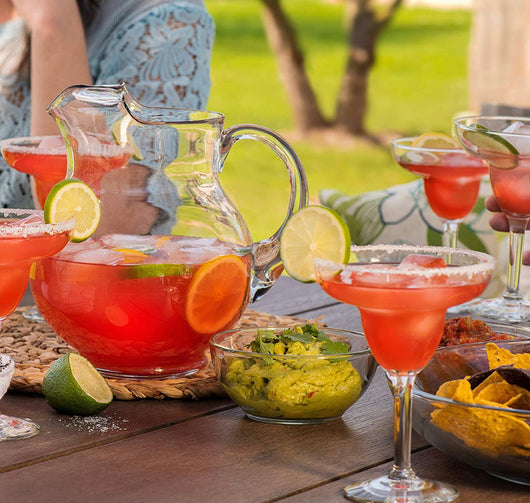Libbey Cancun Entertaining Set with 6 Margarita Glasses and Pitcher- NEW IN BOX!!!!
