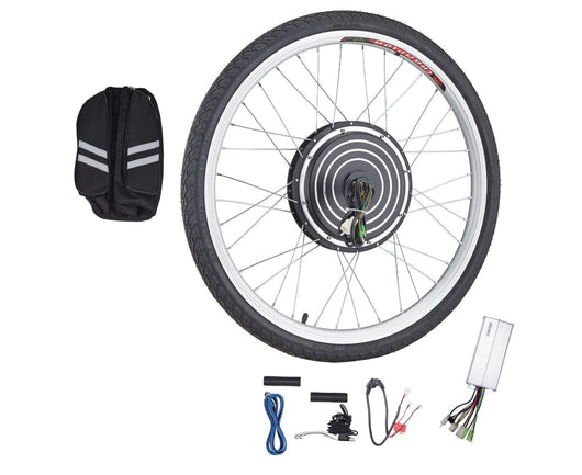 Viribus Electric Bicycle Hub Motor Bike Conversion Kit eBike Front 48V 1000W 26 In.