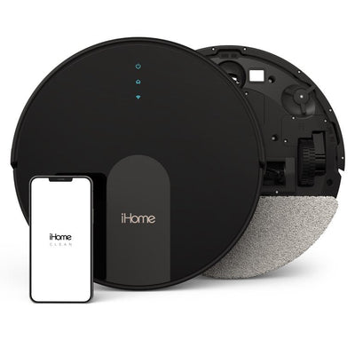 iHome AutoVac Eclipse G 2-in-1 Robot Vacuum and Mop with Homemap Navigation, Ultra Strong Suction Power, Wi-Fi/App Connectivity- Used but very clean and tested- works great!!!