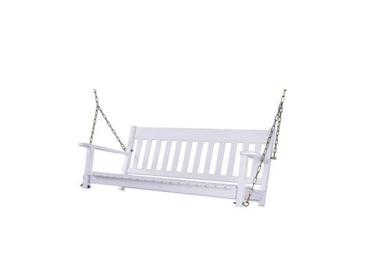 Better Homes & Gardens Delahey Outdoor White Porch Swing- NEW IN BOX!!!