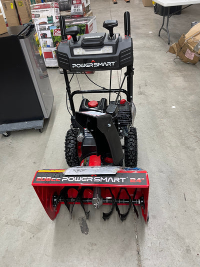 PowerSmart 24 in. Two Stage Electric Start Gas Snow Blower with Brigg Stratton Engine PSSAM24BS!  Brand new  Fully assembled-