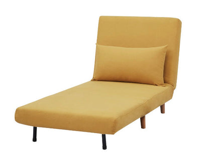A&D Home Tustin Convertible Chair, Mustard Yellow!! NEW IN BOX!!