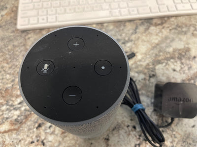 Amazon - Echo (2nd Gen) - Smart Speaker with Alexa- grey