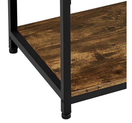 Yaheetech Industrial Coffee Table with Storage Shelf Wood Vintage Accent Furniture Tablefor Living Room, Rustic Brown(new in the box)