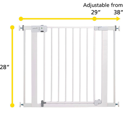 Safety 1st Easy Install Auto-Close Baby Gate with Pressure Mount Fastening, Grey- NEW IN BOX!!!!