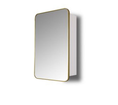 Better Homes & Gardens mirror medicine cabinet with golden aluminum frame (new in the box)