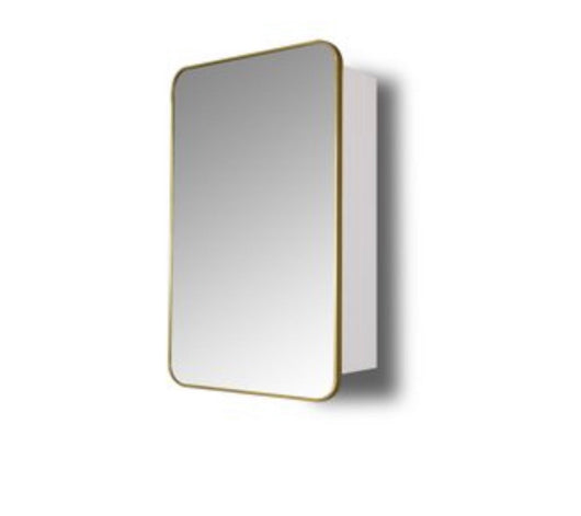 Better Homes & Gardens mirror medicine cabinet with golden aluminum frame (new in the box)