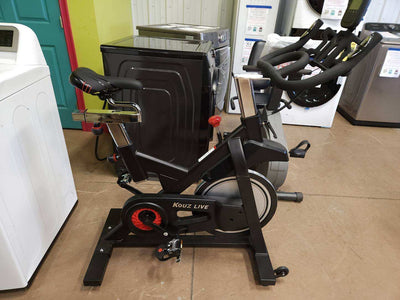 Magnetic Resistance Stationary Exercise Bike with LCD monitor (new and assembled with small scratch- photos shown)
