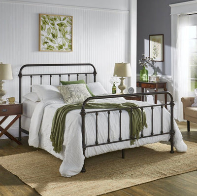 Weston Home Nottingham Metal Queen Bed, Antique Dark Bronze- NEW IN BOX!!!