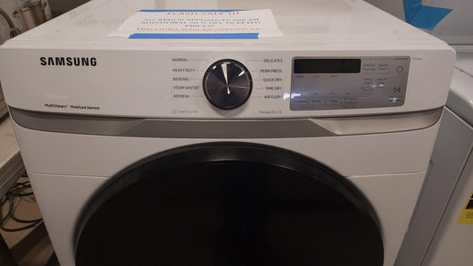 Samsung 7.5-cu ft Stackable Steam Cycle Electric Dryer (White) USED TESTED AND WORKS GREAT