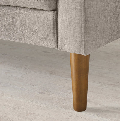 Zinus Woven Paths 73” Sofa, Oatmeal!! NEW AND ASSEMBLED!!