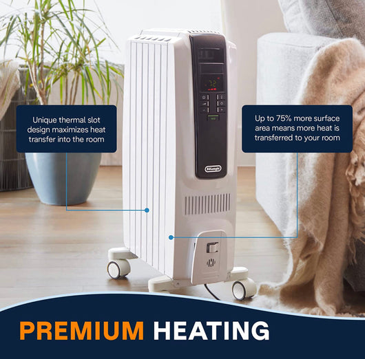 De'Longhi DeLonghi TRD40615E Full Room Radiant Heater, 27.20 x 15.80 x 9.20, White- NEW OUT OF BOX!!!