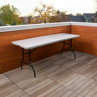 Peakform 6-Foot Centerfold Table, Gray! New!