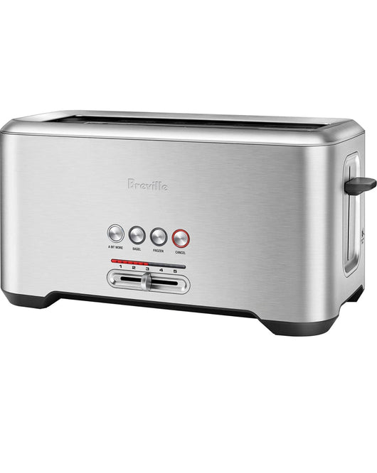 Breville BTA730XL Stainless Steel Long Slot Toaster"The Bit More" 4-Slice Toast- NEW OUT OF BOX! (Some minor dents, works great!)