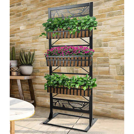 66-inch Patio Divider with Planters! (New In The Box)
