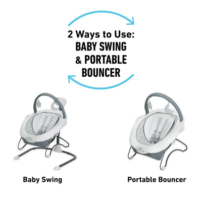 Graco Soothe 'n Sway LX Baby Swing with Portable Bouncer, Derby**New in box**