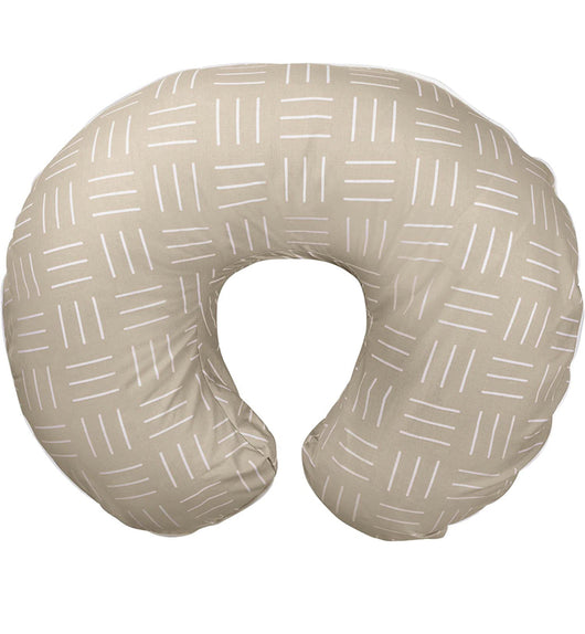 Boppy Organic Nursing Pillow and Positioner | Sand Criss Cross | Breastfeeding, Bottle Feeding, Baby Support | with Organic Cotton Cover | Awake-Time Support