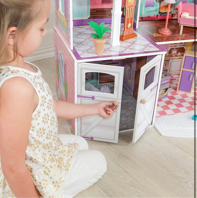 KidKraft Country Estate Wooden Dollhouse for 12-Inch Dolls with 31-Piece Accessories, Gift for Ages 3+!  -Brand new in the box