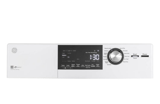 GE - 4.3 Cu. Ft. 14-Cycle Electric Dryer - White!  -Brand new out of the box (Does have a very small indent on bottom left corner, photos shown)
