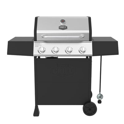 Expert Grill 4 Burner Propane Gas Grill!

-Brand new and assembled (Does have two very small indents on the front near the knobs - Photos shown)
