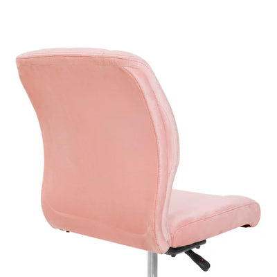 Mainstays Plush Velvet Office Chair, Pearl Blush!! NEW IN BOX!!