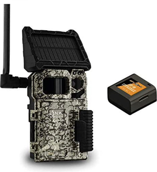 SPYPOINT LINK-MICRO-S-LTE Solar Cellular Trail Camera 4 LED Infrared Flash Game Camera with 80-foot Detection and Flash Range LTE-Capable Cellular Trail Camera 10MP 0.4-second Trigger Speed!! NEW IN BOX!!