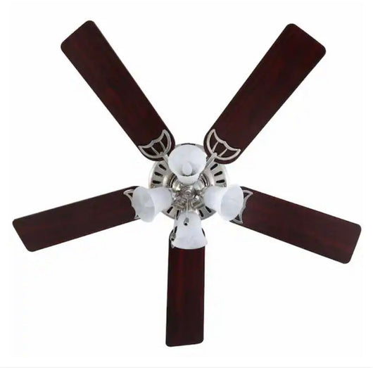 Hunter Studio Series 52 in. Indoor Brushed Nickel Ceiling Fan with Light Kit- NEW IN BOX!!!