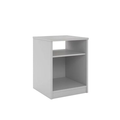 Mainstays Classic Open Shelf Nightstand, Dove Gray**New in box**