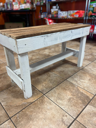 Rustic Farmhouse Bench- NEW AND ASSEMBLED!!!