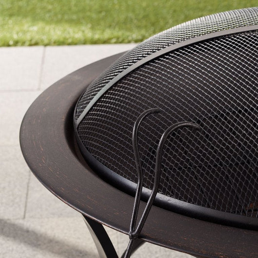 Mainstays 26" Metal Round Outdoor Wood-Burning Fire Pit!! NEW IN BOX, MINOR DENTS FROM SHIPPING!!
