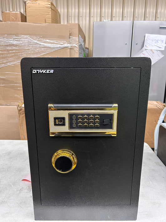 DNYKER Fireproof and Waterproof Safe Box, 2.05 Cubic Feet Digital Keypad Combination Lock Cabinet with Two Ways to Open, Black Anchoring Security Safe for Home Office Hotel**New**